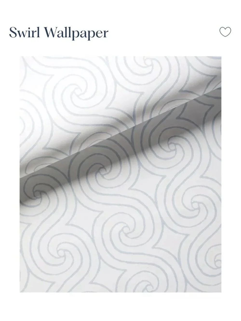 NEW Serena & Lily Swirl Wallpaper (Set of 2)-Sky Blue